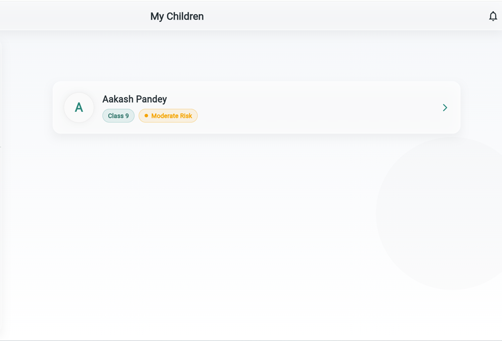 Parent App Risk View